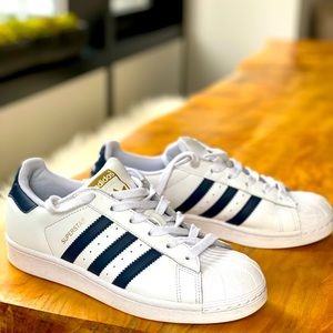 Adidas Super Star navy blue